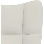vidaXL Relaxstoel fluweel crèmewit