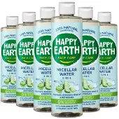 Happy Earth 6x 100% Natuurlijke Micellair Water 3-In-1 300 ml