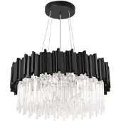 Toolight Kristallen Plafondlamp APP1481-1C Black