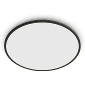 Philips SuperSlim LED IP54 Ø 25cm 4.000K zwart Superslim, dimbaar, zwart, metaal, LED plafondlamp