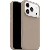 Otterbox Symmetry iPhone 17 Pro Back Cover met MagSafe Magneet Leer Grijs