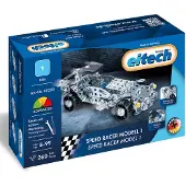 Eitech Bouwdoos – Speed Racer Model 1 – 260-delig – Metalen Bouwpakket met Gereedschap – Constructiespeelgoed – Vanaf 8 Jaar