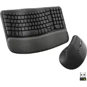Logitech Wave & Lift combo: draadloos toetsenbord en muis