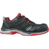 Albatros veiligheidsschoen ULTRATRAIL BLACK, lage uitvoering, maat 37, zwart/rood, S3 ESD, HRO, SRC, EN ISO 20345, glad leer