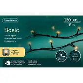 Lumineo Basic 120LED Outdoor 9M Champagne Zwart zwart Kunststof