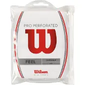 Wilson griffband pro overgrip perforé 12 pack blanc wrz4006wh