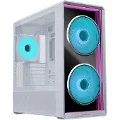 Lian Li Lancool 217 INF, Midi-tower, Computer, Wit, ATX, E-ATX, Micro ATX, Mini-ITX, SSI EEB, Kat, Gehard glas, Hout, Thuis/kantoor
