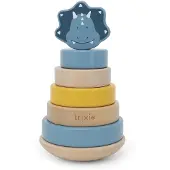 Toys Trixie Houten Stapeltoren Mr. Triceratops – Houten Stapelspeelgoed van FSC Beukenhout – 17 x 12 x 6 cm