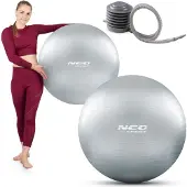 Neo-Sport Oefenbal 75 cm NS-952 zilver