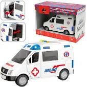 Askato Ambulance Speelgoedauto met Licht en Geluid, 1:16