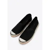 WITTCHEN - Espadrilles - Zwart - Vlecht Detail - Textiel - Ronde Neus