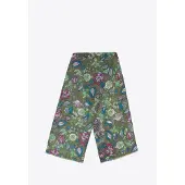 WITTCHEN - Dames Sjaal - Bloemenpatroon - Groen en Blauw - Polyester