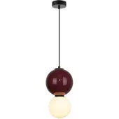 ITALUX LED Hanglamp PIEVE 6W - Modern Wit/Rood Design