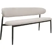 Giga Meubel Eetkamerbank Alexia Beige/Brons 200cm