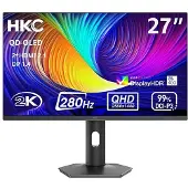 HKC Ecran PC Gaming GS27QTS 27" OLED 280 Hz QHD Gris