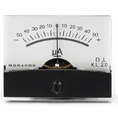 Monacor 0290450 PM-2/+-50UA PM-2/+-50UA draaispul-inbouwinstrument, 0,05 mA