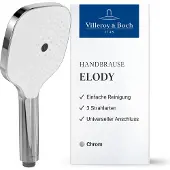 Villeroy & Boch Elody douchekop, 3 straalsoorten, wisselen met een druk – Chroom