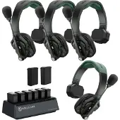 Hollyland Solidcom SE Pro 4S 4-Person Full-Duplex Headset Intercom System (1.9GHz)