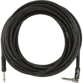 Fender PROFESSIONAL INSTRUMENT CABLES STRAIGHT/ANGLE 25' BLACK