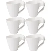 Villeroy & Boch Caffè Becher mit Henkel NewWave 250 ml Set van 6