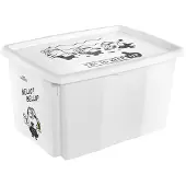 Keeeper opbergbox Karolina Minions Bello, 45 liter, wit, 40x55,5x30 cm