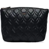 GUESS toilettas Maxine Top Zip Cosmetic Bag Black zwart