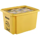 Keeeper opbergbox Karolina Minions, 30 liter, geel, 35x45x27 cm