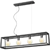 Home Sweet Home hanglamp Dito recht 4L - zwart