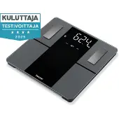 Beurer BF 500 Weegschaal met App - Personenweegschaal Digitaal - Met Lichaamsanalyse (o.a. Spiermassa & BMI) - Tot 8 Gebruikers - "Health Manager" meet ook o.a. Calorieverbruik - 5 Jaar Garantie
