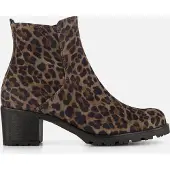 Gabor Leopard Enkellaarsjes bruin Suede Maat 42
