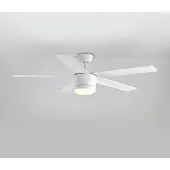 LumenXL Moderne plafondventilator Rico wit met afstandsbediening incl. LED
