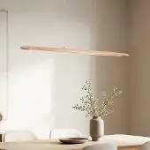 LumenXL Houten 3-staps dimbare hanglamp Liora - langwerpig met geïntegreerde LED