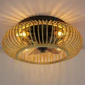LumenXL Plafondventilator Paco - bamboe met zomer- en winterfunctie