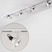LumenXL Modern 1-fase railsysteem 1,5 meter met AR111 Beam spots