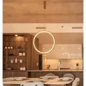 Lyora Ronde hanglamp Change Ø 39,5cm goud