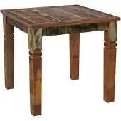 Wohnling Eettafel KALKUTTA, 80 x 80 x 76 cm, mango hout, shabby chic stijl