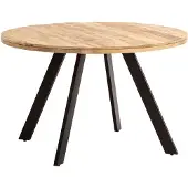 Wohnling Eettafel mangohout 120x120 cm