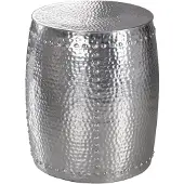 Wohnling Bijzettafel PEDRO aluminium zilver 49 cm hoog - WL5.469