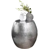 Wohnling Bijzettafel PETRO aluminium zilver 42 cm - WL5.466