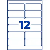 Avery Zweckform AVERY Weerbestendige folie-etiketten voor inkjet J4776-10 Permanent klevend A4 Wit 99,1 x 42,3 mm 10 Vellen à 12 Etiketten