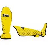 Fairtex SP5 Competition Scheenbeschermers – Maat XL – Geel – Kickboksen, Muay Thai & MMA