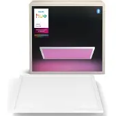 Philips Slimme plafondlamp Surimu, dimbaar, wit / opaal, Woon-/ Eetkamer, Aluminium, Modern, Slimme plafondlamp