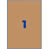 Avery Zweckform naturel bruine etiketten, 210 x 297 mm