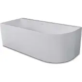 Luca Hoekbad links primo baden 165x75x60 cm 240l mat wit