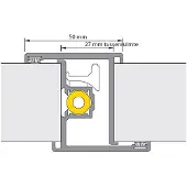 Alprokon Deurnaald P-Prefab-2 - 2200mm - Deurdikte 40mm - Slottype 2400 T24
