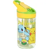 Nintendo Pokémon Tritan Premium Drinkfles Green Forest - 480 ml – Sluit goed af – Drinkfles voor kinderen – Groen/Geel