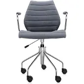 Kartell Maui Soft Trevira Draaifauteuil Trevira Grey