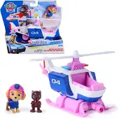 Paw Patrol - Search & Rescue - Skye' Helikopter met 2 figuren & terugtrekfunctie - Speelgoedvoertuigen