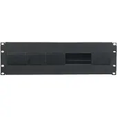 SHOWGEAR 19 inch 3U switch box met DIN rail
