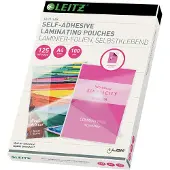 Leitz iLAM Quality Lamineerhoezen 16925 A4 Zelfklevend Glanzend 125 micron (2 x 125) Transparant 100 Stuks